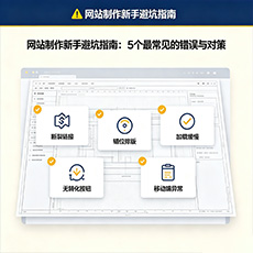 海棠建站-网站制作新手避坑指南：5个最常见的错误与对策