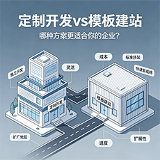 海棠建站-定制开发vs模板建站：哪种方案更适合你的企业？