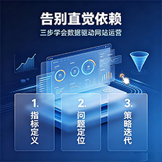 海棠建站-告别直觉依赖：三步学会数据驱动网站运营