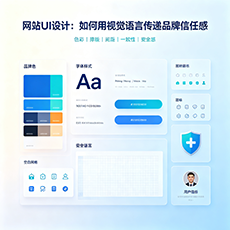 海棠建站-网站UI设计：如何用视觉语言传递品牌信任感