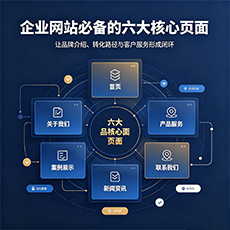 崖州建站-企业网站必备的六大核心页面